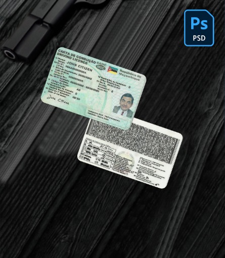 Mozambique driving license PSD